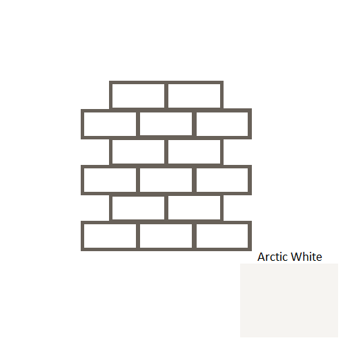 Rittenhouse Square Arctic White Ceramic Mosaic - 2" X 4" Brick Joint - Semi Gloss