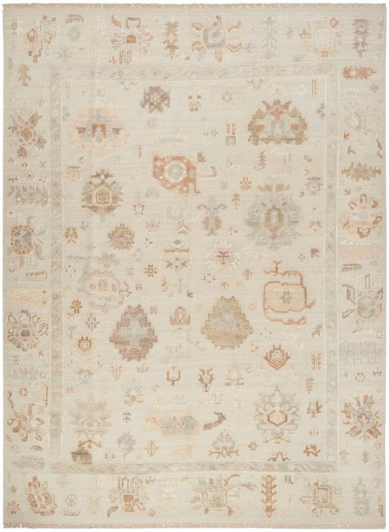 Whispers Cream Whp02 Wool Blend Traditional Area Rug - 8 Ft X 10 Ft - Cream