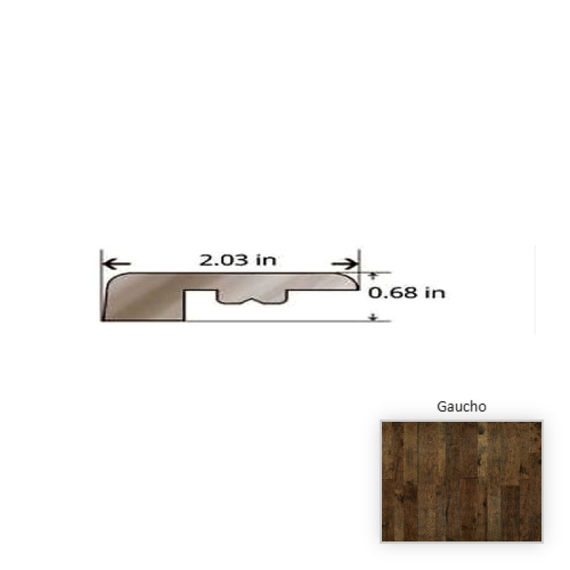 Monterey Hickory Gaucho Hardwood Moulding / Trim - 84.25" Threshold - Truemark Glaze Tek