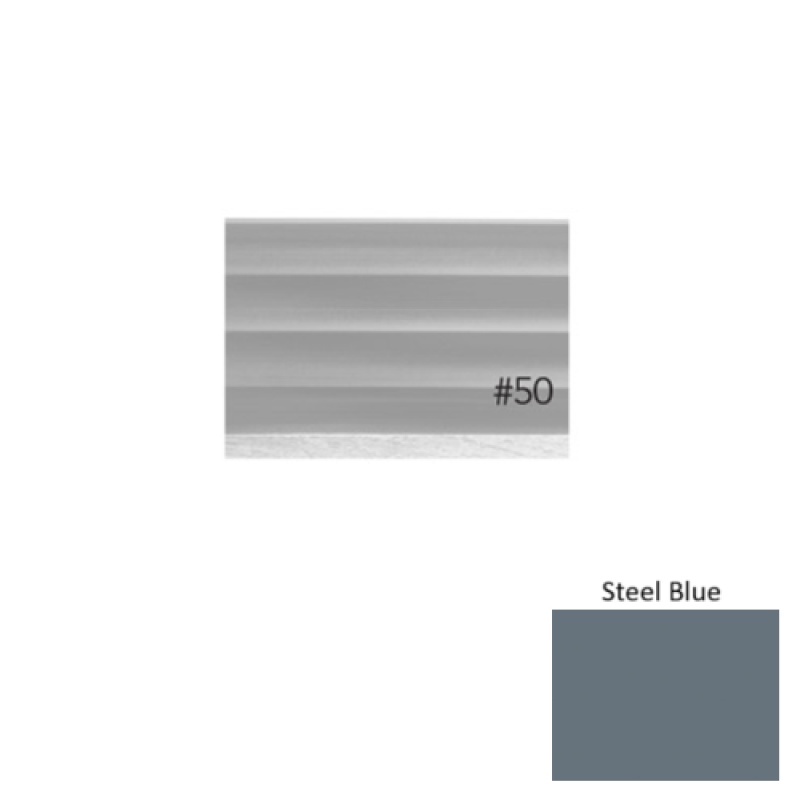 Pinnacle Plus #50 Impressions Steel Blue Rubber Coil Wall Base - 4" x 60 Ft