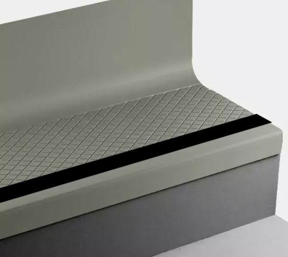 Johnsonite Glenhaven Diamond Rubber Stair Tread with Riser