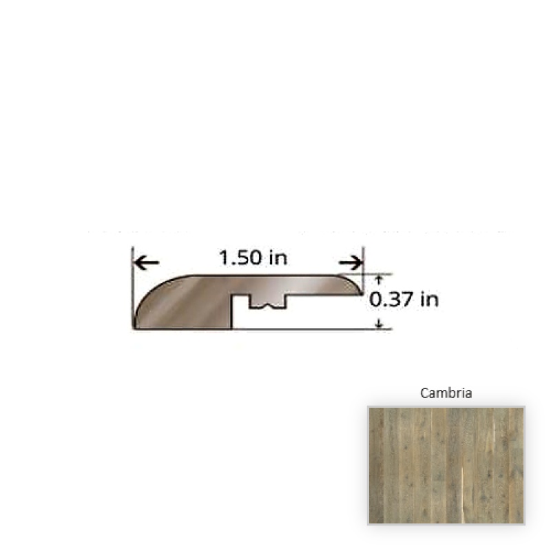 Alta Vista Oak Cambria Hardwood Moulding / Trim - 84.25" Reducer - Nu Oil
