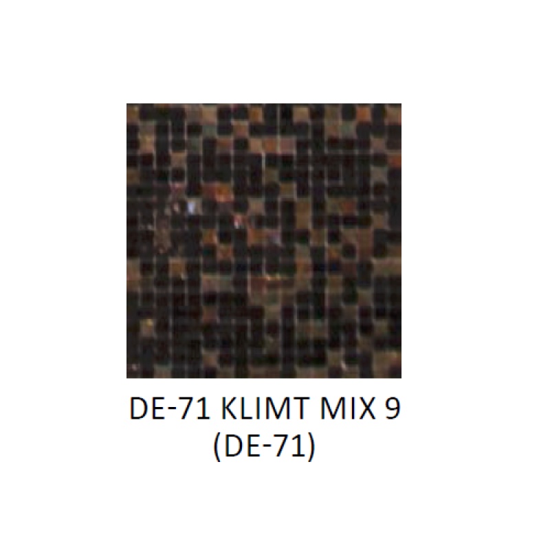 Mixes Klimt Mix 9 Glass Mosaic - 0.6" X 0.6" - Glossy