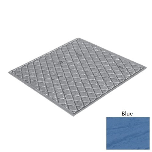 Evolving Styles Creative Elements Blue Rubber Diamond Landing Tile - Textured - 27" X 27"