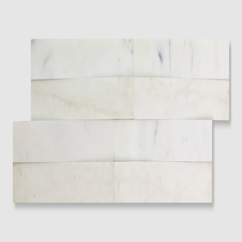 Evolution Alabaster Marble Interwoven Panel - Honed - 7 7/8" X 21 5/8"