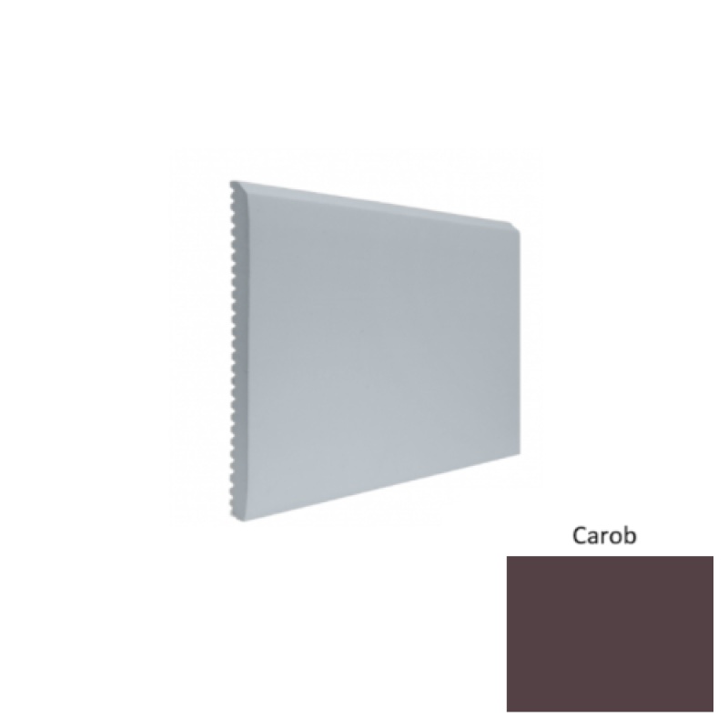 Contours #65 Vertical Carob Rubber Profiled Wall Base - Satin