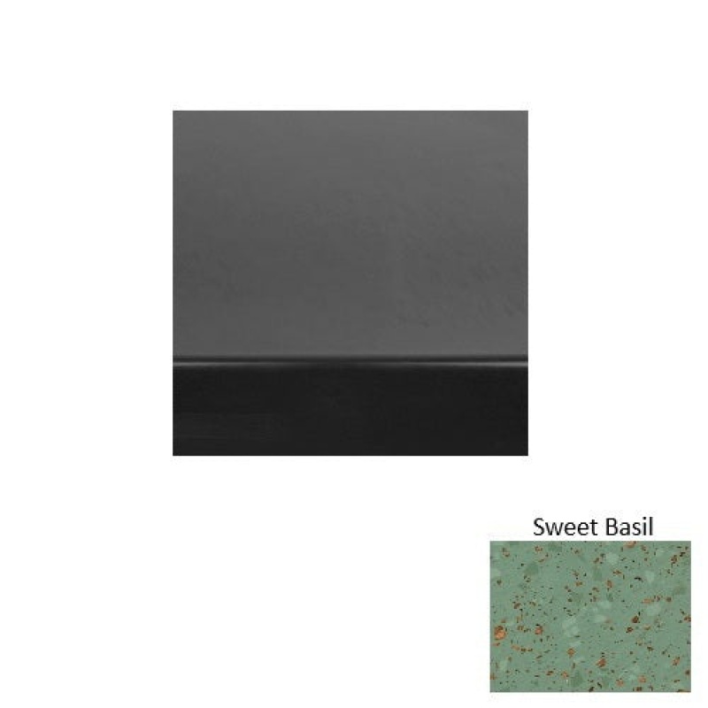 Renew 61 Sweet Basil Heavy Duty Rubber (Rd) Stair Tread With Dupont Kevlar - Smooth