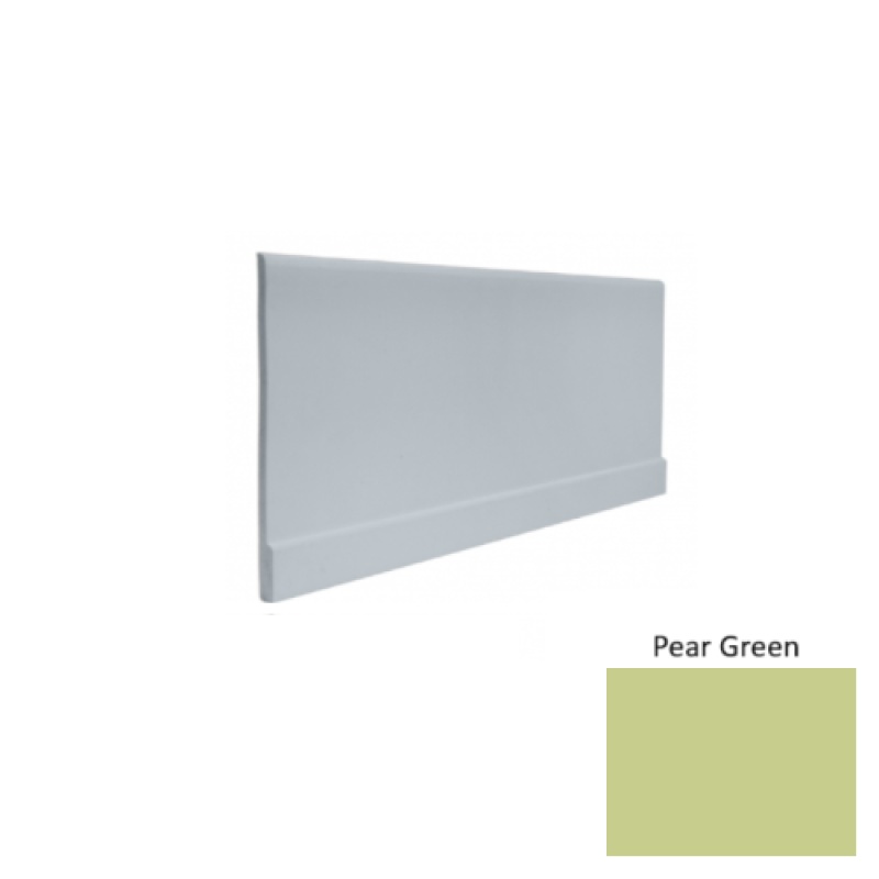 Contours #00 Simplicity Pear Green Rubber Profiled Wall Base - Satin - 4" X 8 Ft