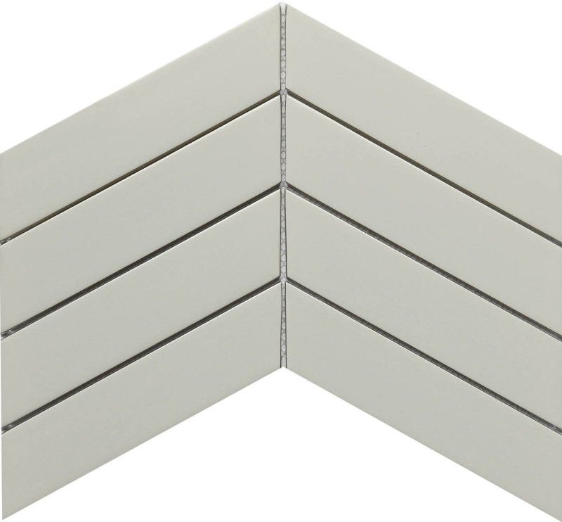 Concept Fawn Glass Mosaic - Chevron - Semi Gloss