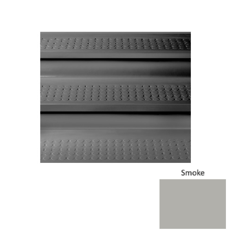 Solid Smoke Rubber Stair Tread with Riser