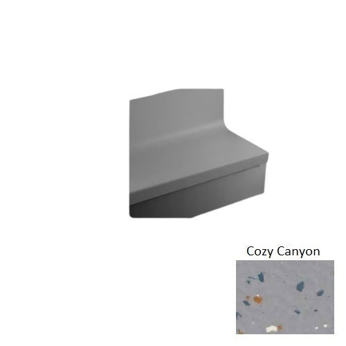 Johnsonite Cozy Canyon Hammered Rubber Stair Tread with Riser