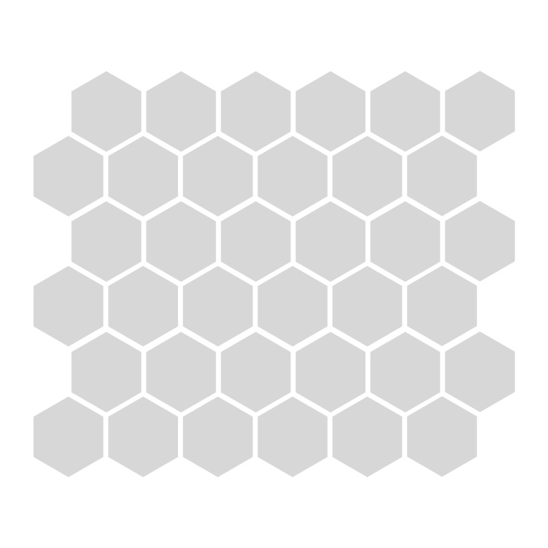 Carrollton Gray Porcelain Mosaic - 2" Hexagon - Matte