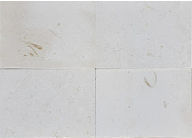 Shell Beige Limestone Tile - Brushed - 16" X 24"