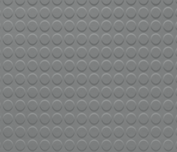 Johnsonite Cool Metal Raised Round Solid Color Rubber Tile - Textured