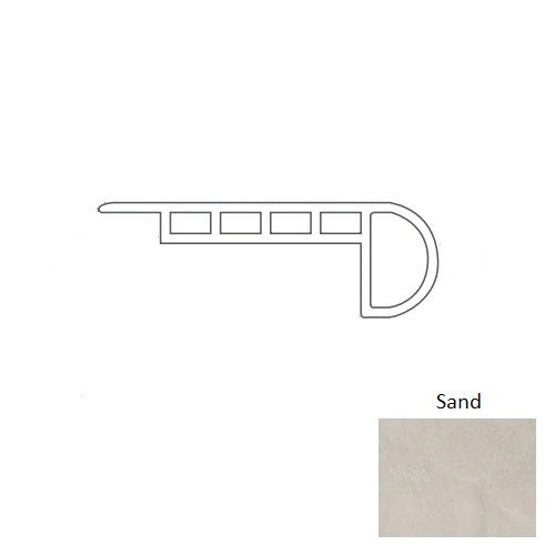 Adura Rigid Rectangle Dune Sand Overlap Stair Nose