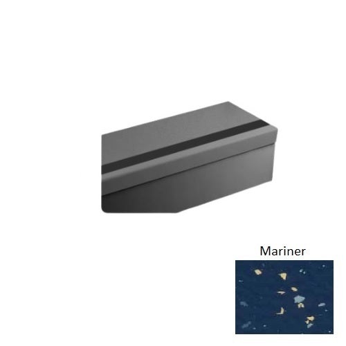 Johnsonite Mariner Rice Paper Textured Rubber Moulding / Trim – 12 1/4" x 36" Angle Fit Speckled Stair Tread Without Ri…