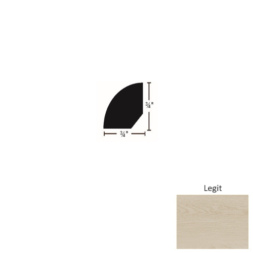 Genesis Authentics Legit Luxury Vinyl Moulding / Trim - 94" Quarter Round - Matte