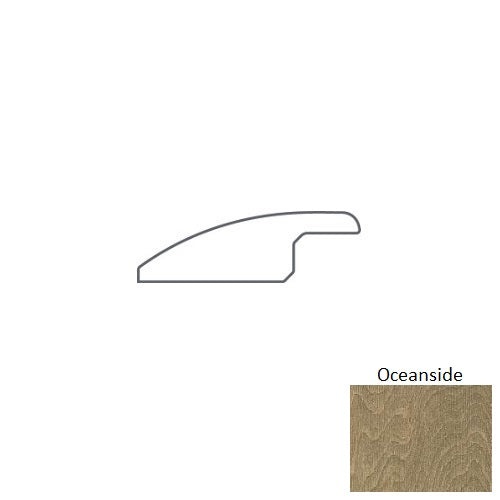 Oceanside Hardwood Moulding / Trim - 2.16" x 78" Overlap Reducer - Scufresist Platinum