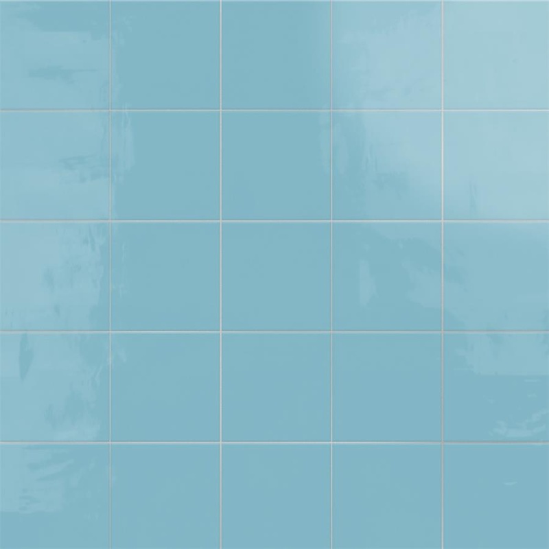 Monocolor Celeste Ceramic Tile - Matte - 7 7/8" X 7 7/8"