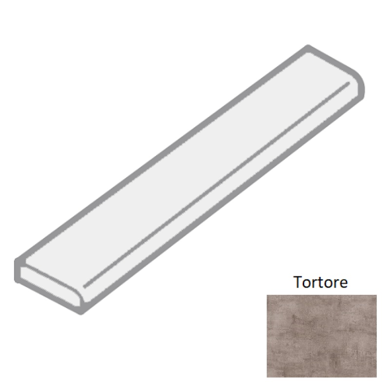 Runway Tortore Porcelain Bullnose Trim
