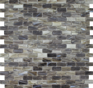 Aquatica Aurora Carbon Deco Glass Mosaic