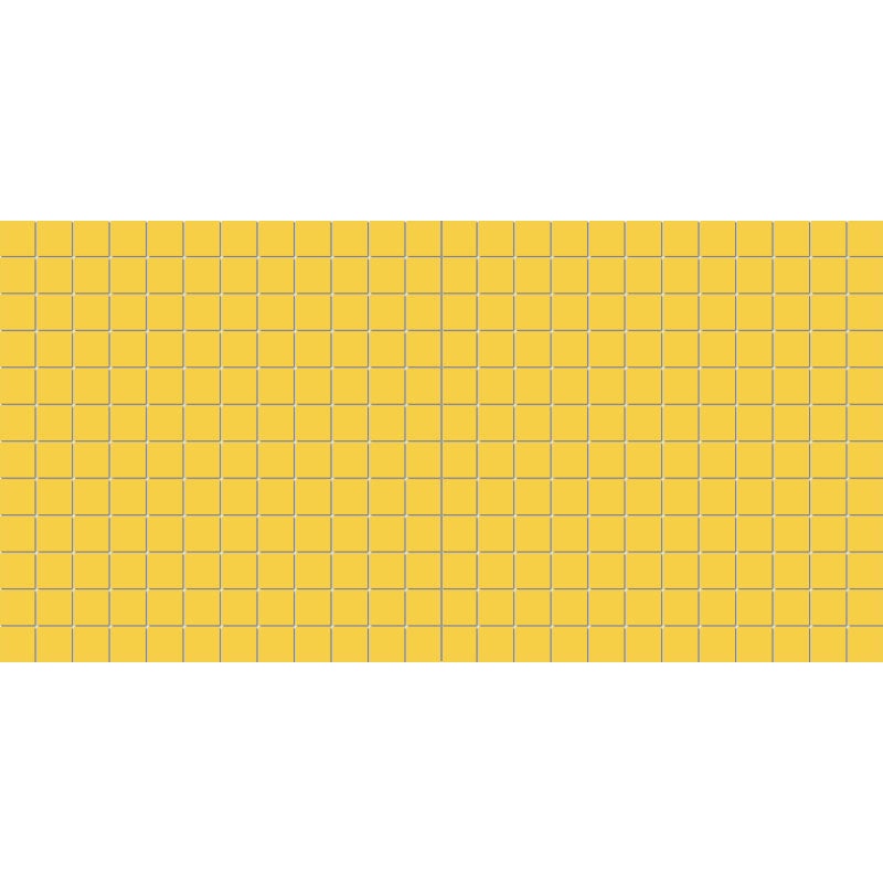 Unglazed Mosaics Lemon Drop Porcelain Mosaic - 1" X 1" - Unglazed