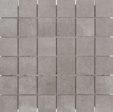 Fusion Fabric Graphite Porcelain Mosaic - 2" X 2" - Matte
