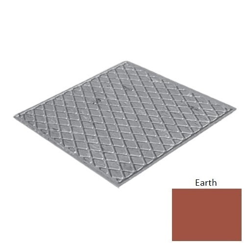 Flextones Earth Rubber Diamond Landing Tile - Textured - 27" X 27"