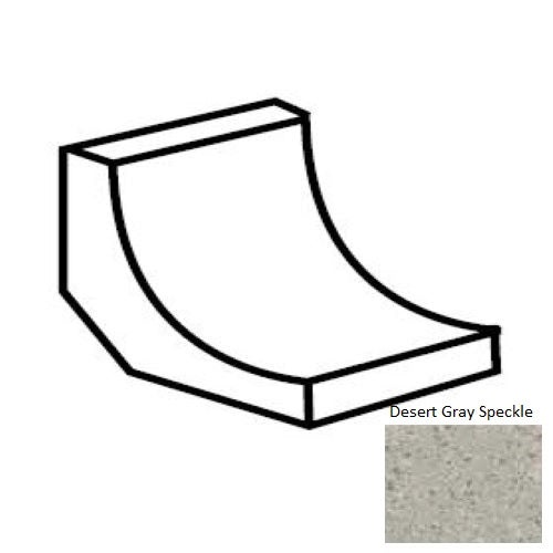 Keystones Unglazed Mosaic Desert Gray Speckle Porcelain Cove Base