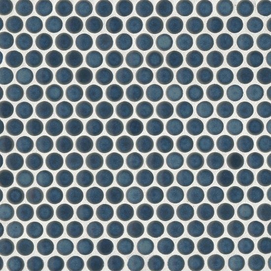 360 Lagoon Porcelain Mosaic - 3/4" X 3/4" Penny Round - Glossy