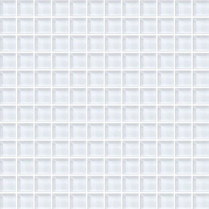 Color Wave Classic Colors Ice White Glass Mosaic - 1" X 1" - Glossy