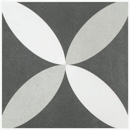 Twenties Petal Ceramic Tile - Matte - 7 3/4" x 7 3/4"