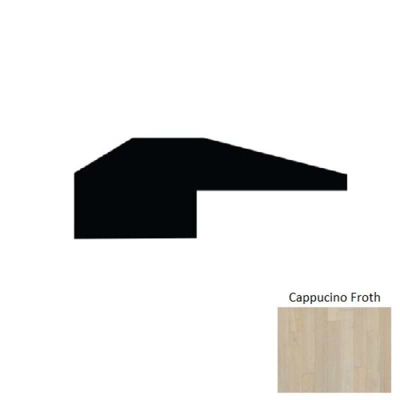 Cottage Manor Cappuccino Froth Hardwood Moulding / Trim – 2" x 84" Baby Threshold – Prefinished