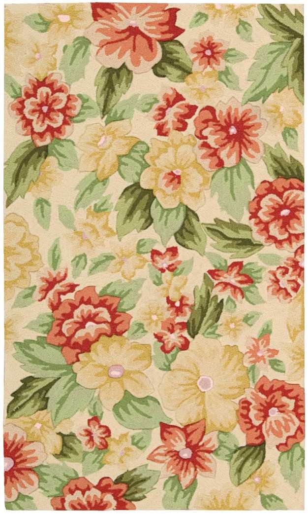 Fantasy Cream Fa17 Polyester Traditional Area Rug - 3 Ft X 4 Ft - Cream