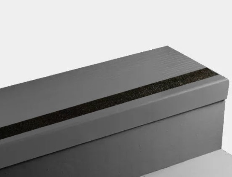 Johnsonite Grey Bamboo Rubber Stair Tread Trim