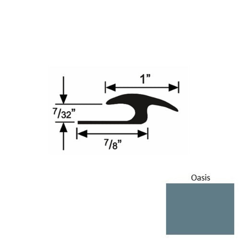Solid 50 Oasis Rubber Tile / Carpet Joiner