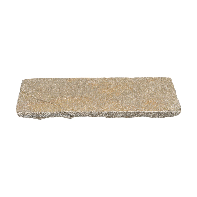 Antique Yellow Limestone Wall Cap - Tumbled - 12" X 24"