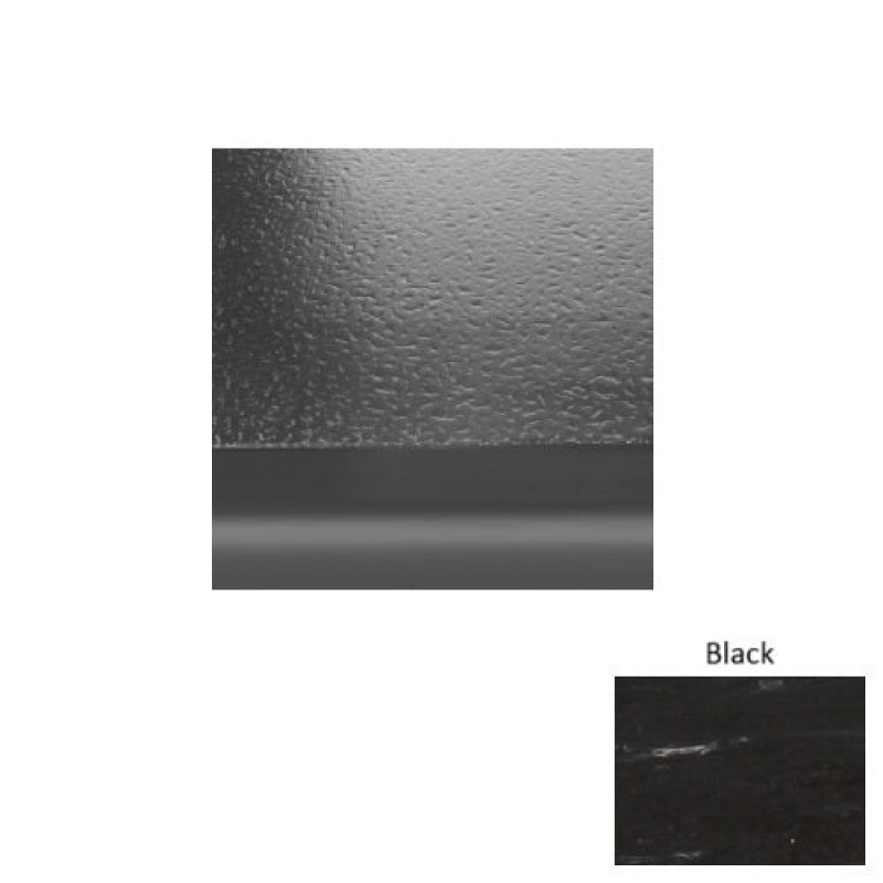 Marbleized 95 Black Hammered Rubber (Sq) Stair Tread With Riser - Hammered