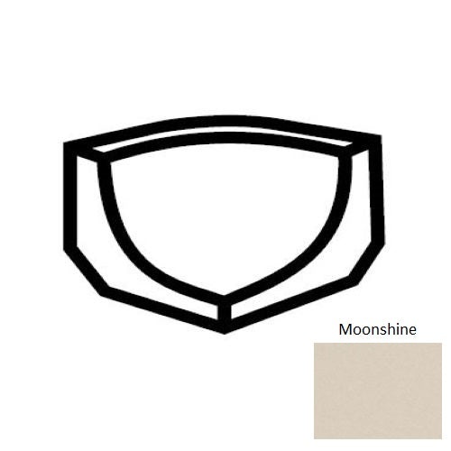 Keystones Unglazed Mosaic Moonshine Porcelain Floor & Wall Trim - 1" X 1" Cove Base Incorner Round - Matte