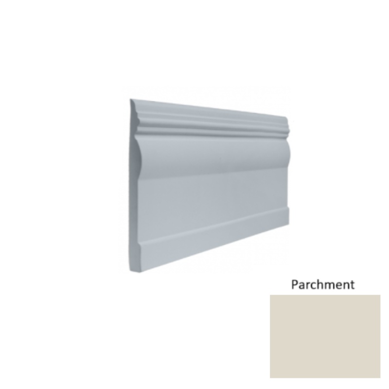 Contours #45 Novel Parchment Rubber Profiled Wall Base - Satin