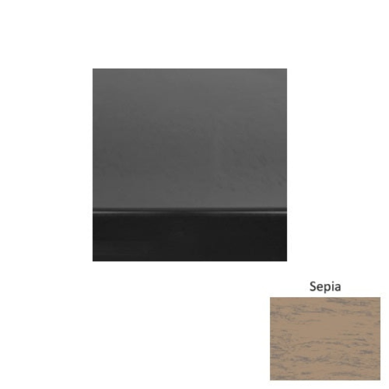 Marbleized Sepia Rubber Stair Tread - Smooth