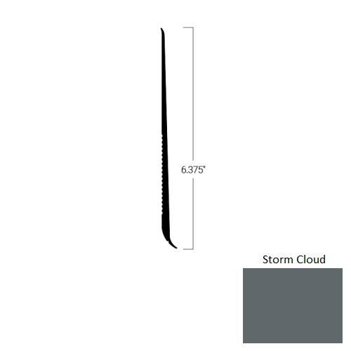 Johnsonite Storm Cloud Tightlock Resilient Rubber Base – 6 3/8" X 48" X 1/4" Cove