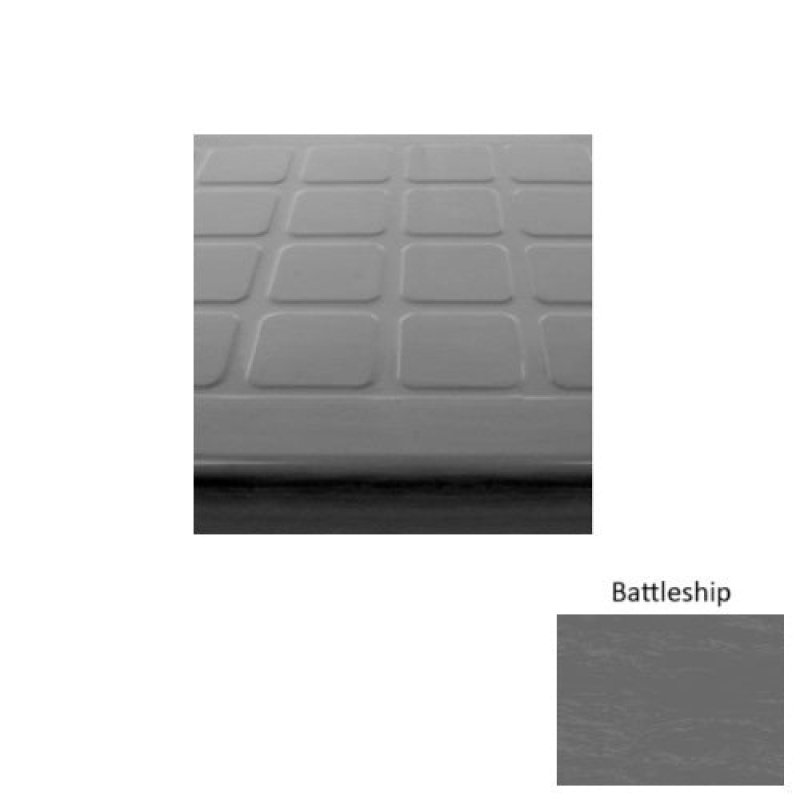 Marbleized 94 Battleship Raised Square Rubber Stair Tread