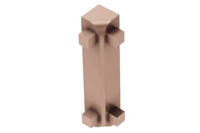 Rondec Ct 90 Degree Inside Corner Metal Tile Edging Trim - Satin Copper Anodized Aluminum