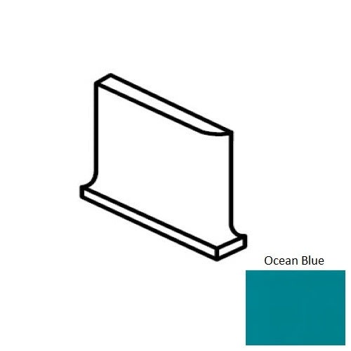 Color Wheel Classic Ocean Blue Ceramic Wall Trim