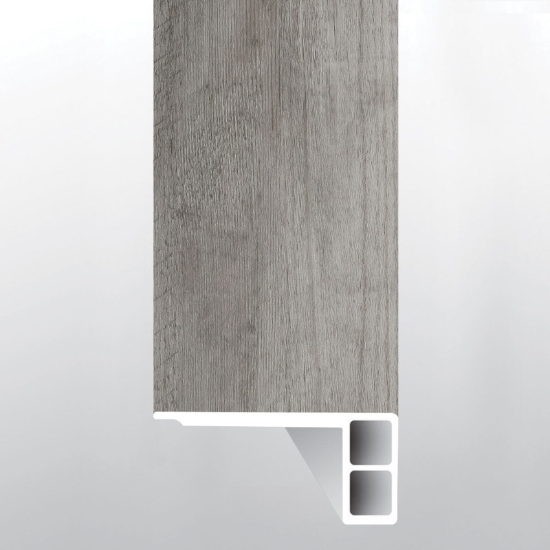 Cyrus Katella Ash Luxury Vinyl Moulding / Trim - 2.75" X 94" Eased Edge Flush Stairnose - Low Gloss