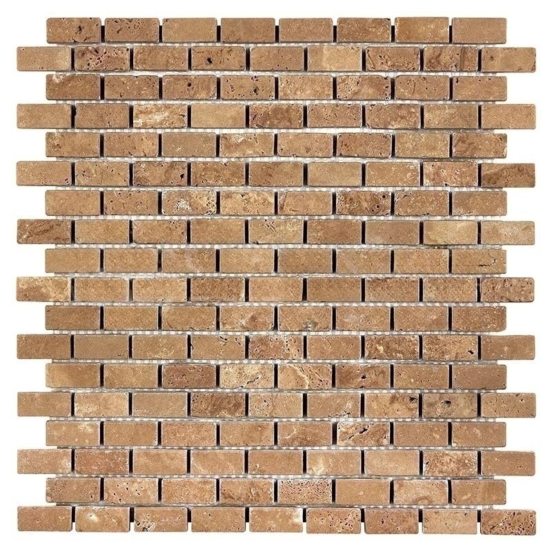 Noche Cross Cut Travertine Mosaic