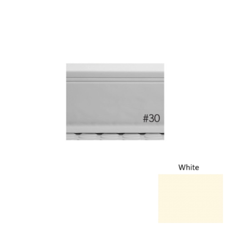 Pinnacle Plus #30 Sketch White Rubber Coil Wall Base