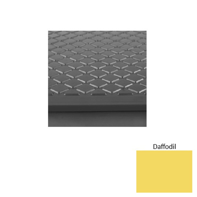 Solid 31 Daffodil Diamond Rubber Stair Tread with DuPont Kevlar