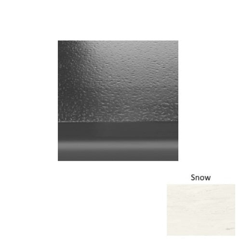 Marbleized 99 Snow Rubber (Sq) Stair Tread - Hammered